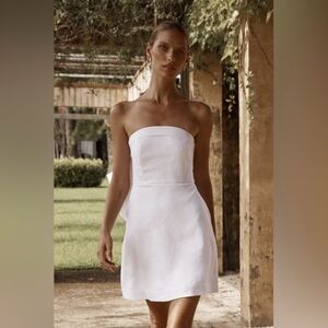 DISSH linen aisle bow dress size 8